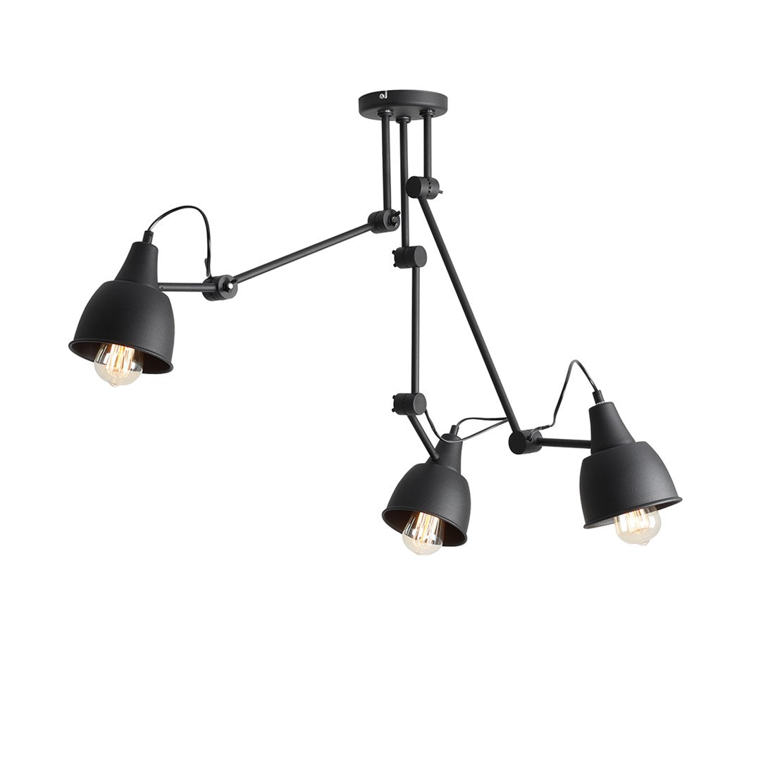 Aldex Plafon Aida 3 Black - Metal - Czarny 842PL_E