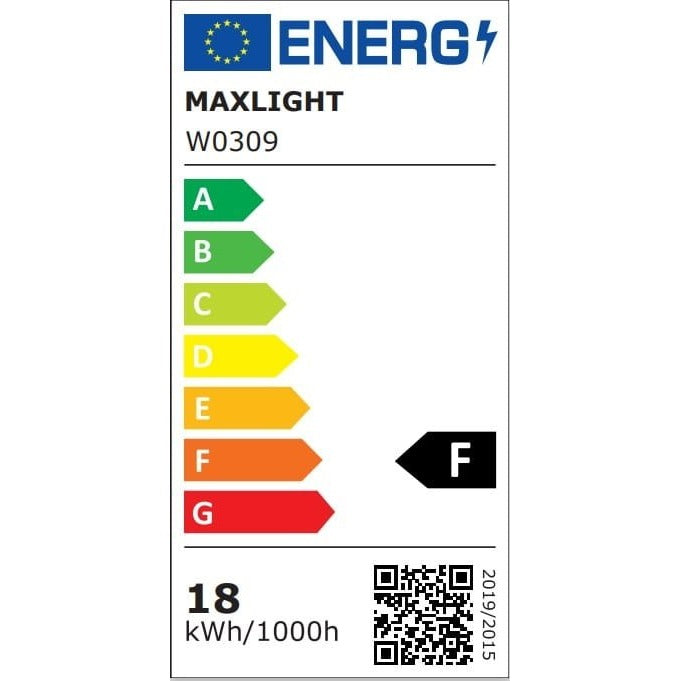 Maxlight Kinkiet Flink - Aluminium + akryl - Czarny W0309