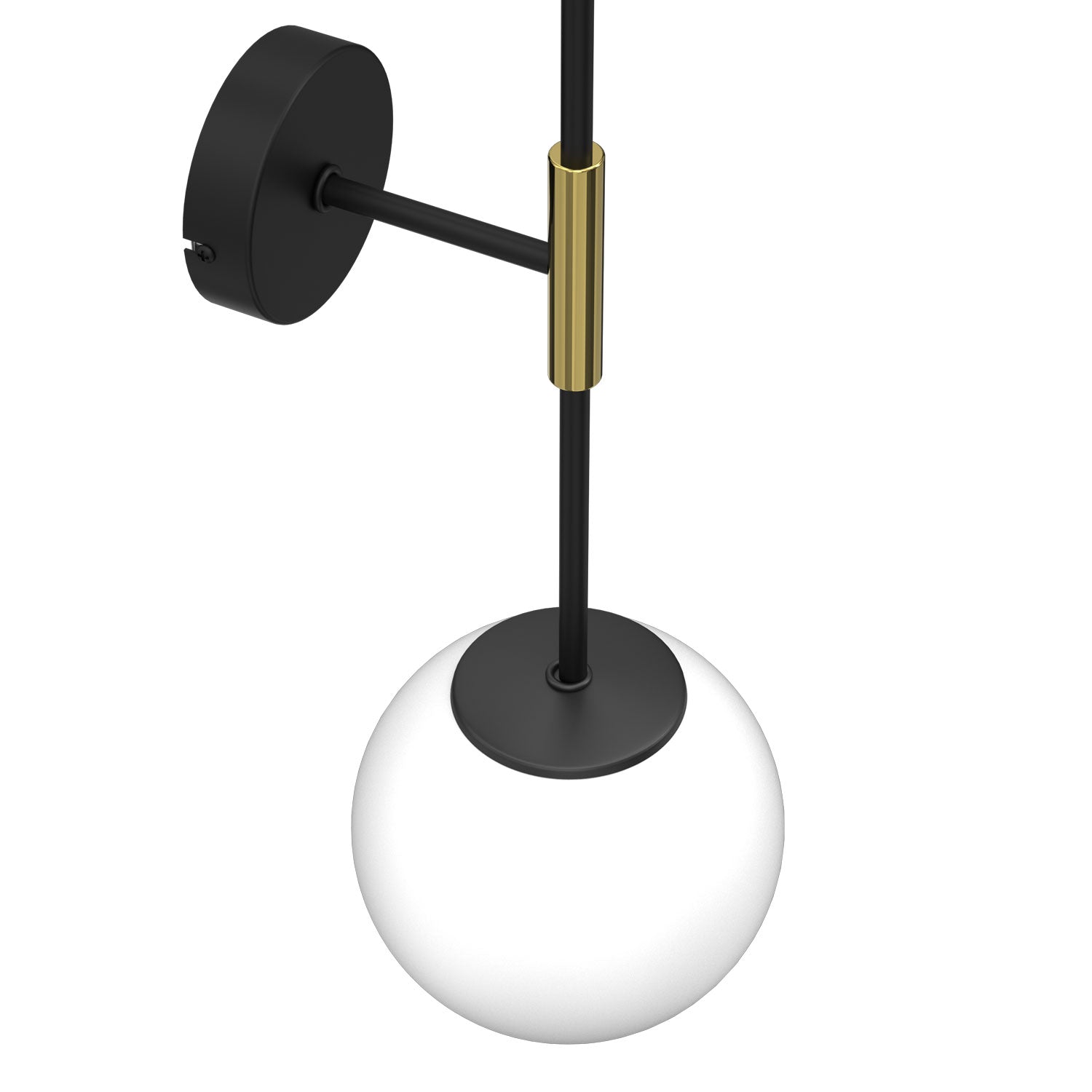 kinkiet Glame black/gold 2xE27