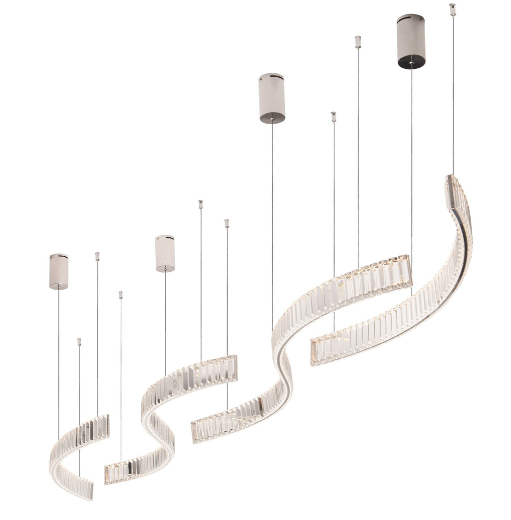 Maxlight Lampa wisząca Saphir - Stal nierdzewna + kryształ k9 - Chrom P0392