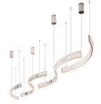 Maxlight Lampa wisząca Saphir - Stal nierdzewna + kryształ k9 - Chrom P0392