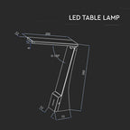 4W Lampka biurkowa / Barwa 3w1 / Czarny