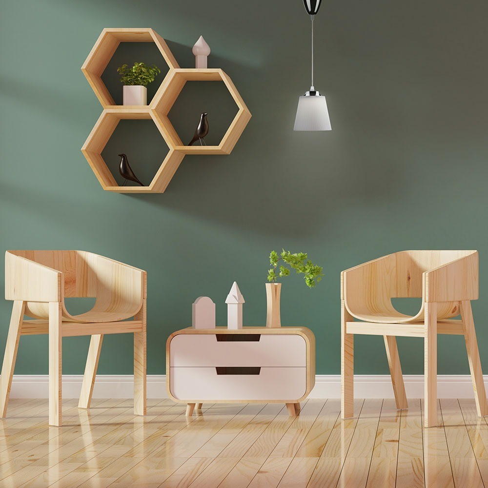 7W Lampa wisząca / Barwa:4000K / Klosz: Biały / Chrom