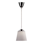 7W Lampa wisząca / Barwa:4000K / Klosz: Biały / Chrom