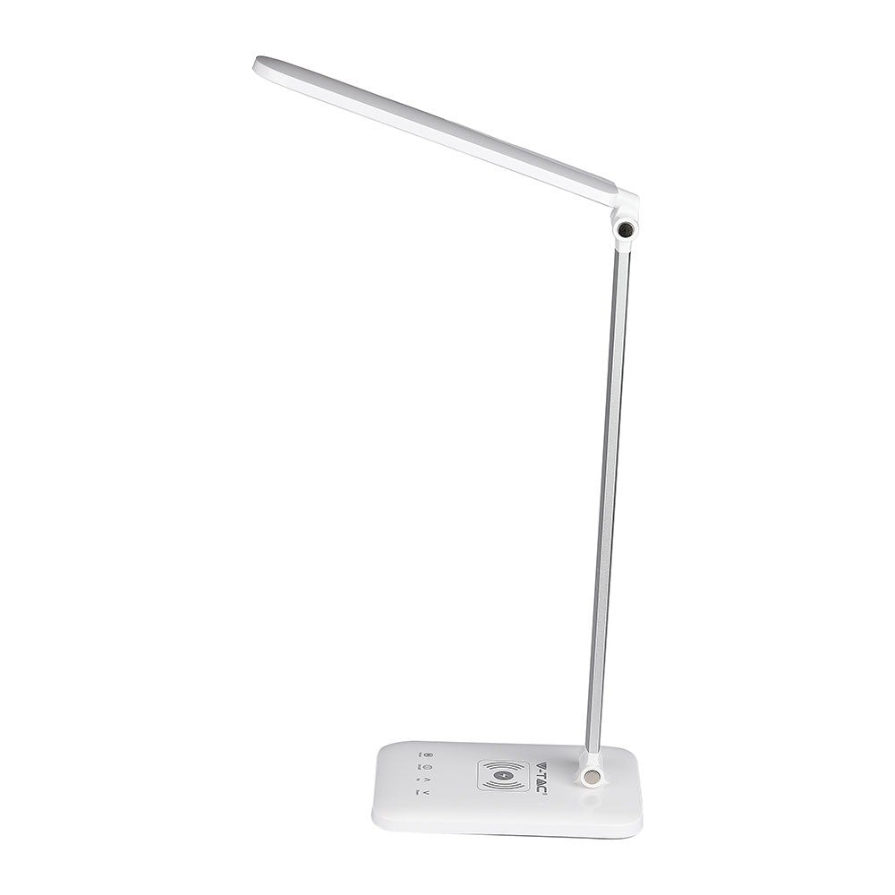 7W Lampka biurkowa LED z ładowarką indukcyjną / Barwa:3w1 / Obudowa: Biały