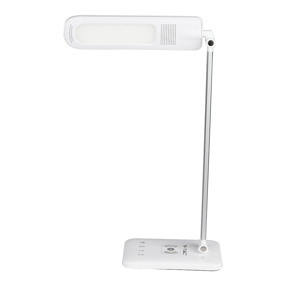 7W Lampka biurkowa LED z ładowarką indukcyjną / Barwa:3w1 / Obudowa: Biały