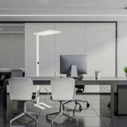 80W Lampa podłogowa LED/ Ściemnianie dotykiem / Barwa:4000K / Obudowa: Biała