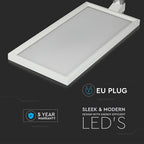 80W Lampa podłogowa LED/ Ściemnianie dotykiem / Barwa:4000K / Obudowa: Biała