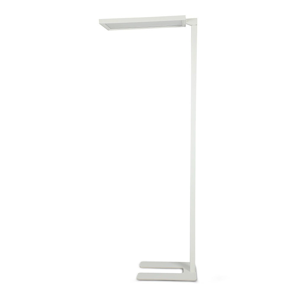 80W Lampa podłogowa LED/ Ściemnianie dotykiem / Barwa:4000K / Obudowa: Biała
