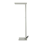 80W Lampa podłogowa LED/ Ściemnianie pokrętłem / Barwa:4000K / Obudowa: Srebrna