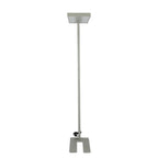 80W Lampa podłogowa LED/ Ściemnianie pokrętłem / Barwa:4000K / Obudowa: Srebrna
