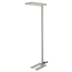 80W Lampa podłogowa LED/ Ściemnianie pokrętłem / Barwa:4000K / Obudowa: Srebrna