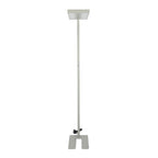80W Lampa podłogowa LED/ Ściemnianie pokrętłem / Barwa:4000K / Obudowa: Srebrna