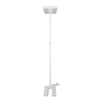 80W Lampa podłogowa LED/ Ściemnianie pokrętłem / Barwa:4000K / Obudowa: Biała