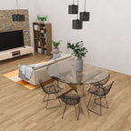 żyrandol Loft shade talerz dia 300, black, cylinder shade dia 180, h 150 black 3xE27