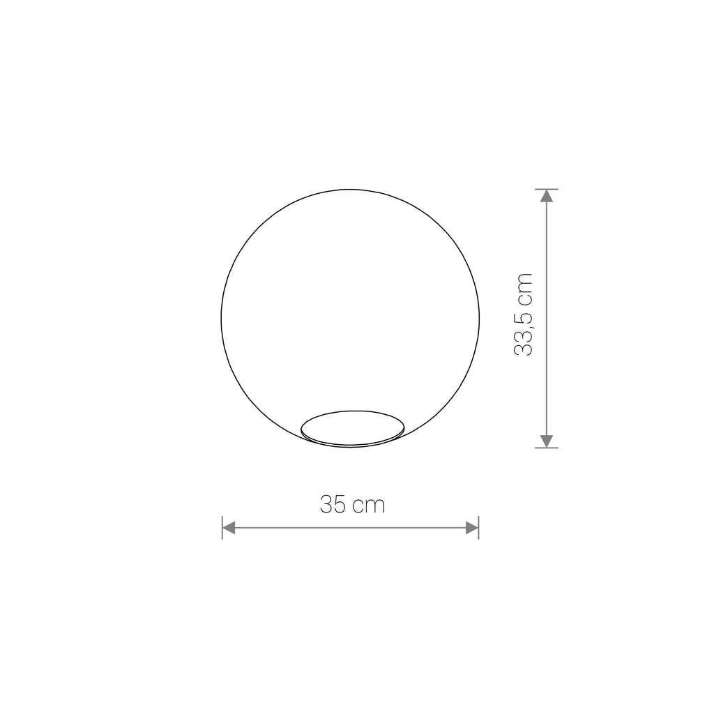 Nowodvorski Klosz / Oprawa CAMELEON SPHERE XL - Szkło - Transparentny 8527