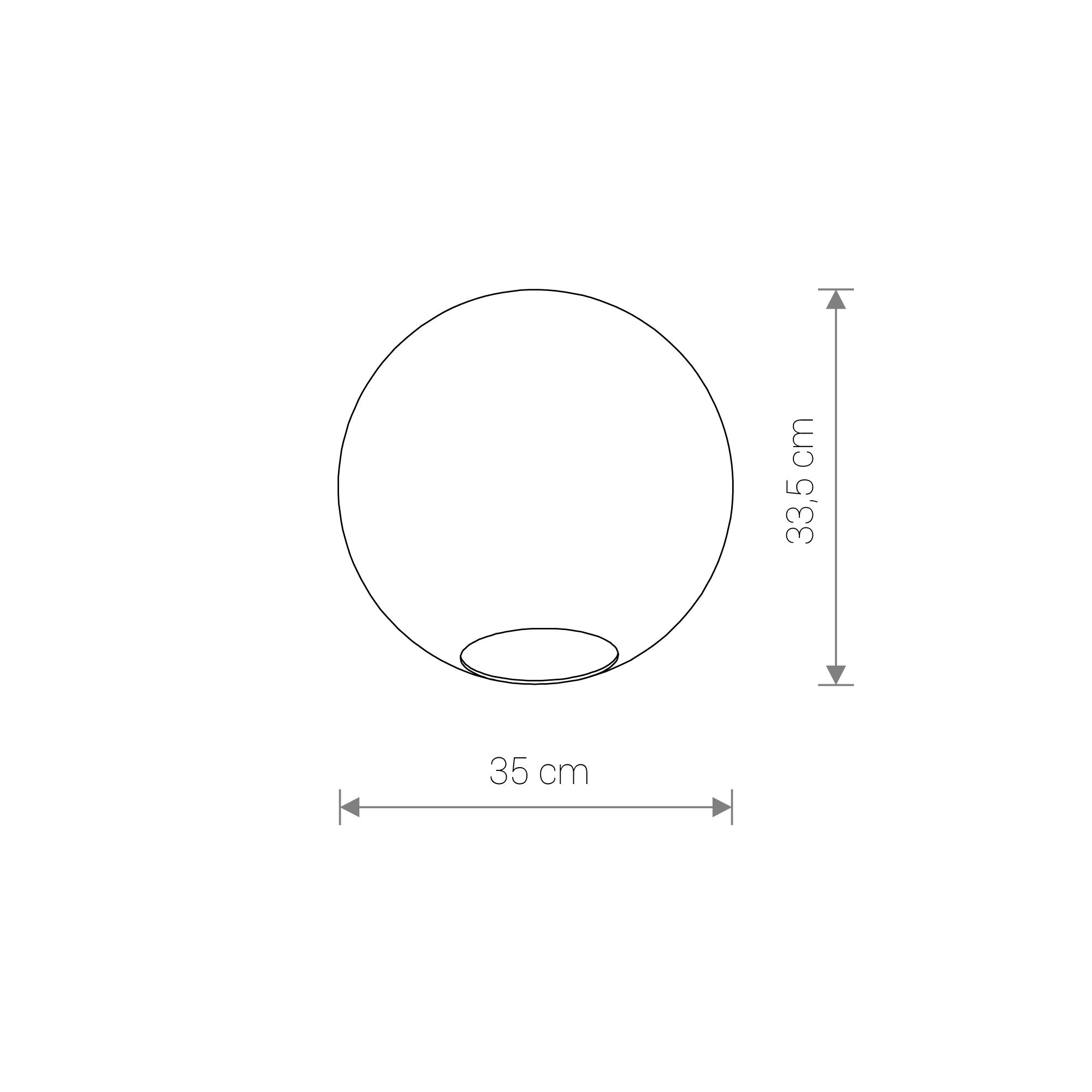 Nowodvorski Klosz / Oprawa CAMELEON SPHERE XL - Szkło - Transparentny 8527