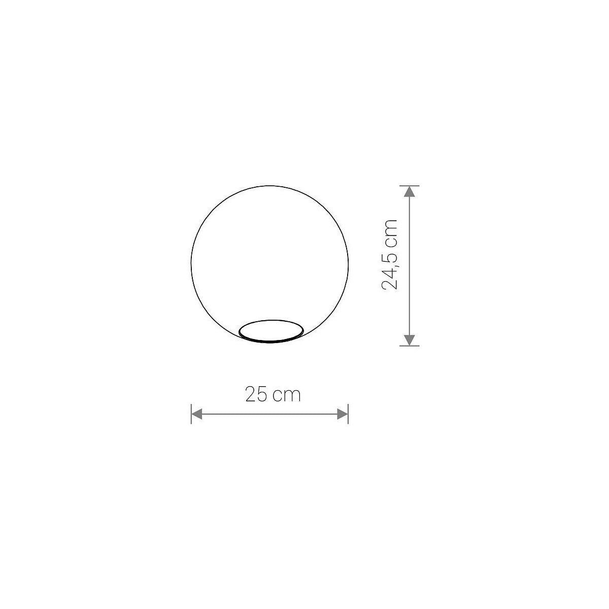 Nowodvorski Klosz / Oprawa CAMELEON SPHERE L - Szkło - Transparentny 8528