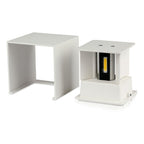 12W Kinkiet kwadratowy LED / CHIP BRIDGELUX / Barwa:4000K / Biały
