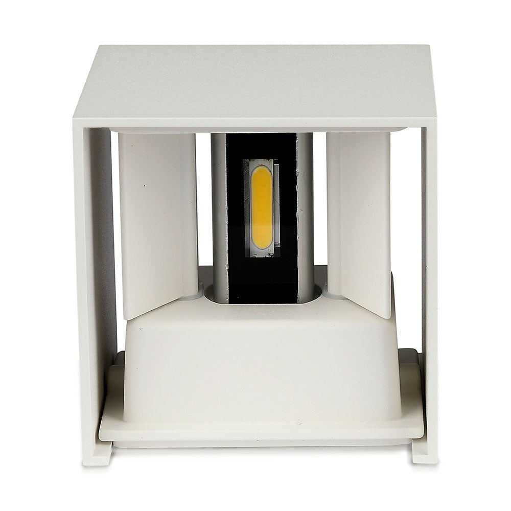 12W Kinkiet kwadratowy LED / CHIP BRIDGELUX / Barwa:4000K / Biały