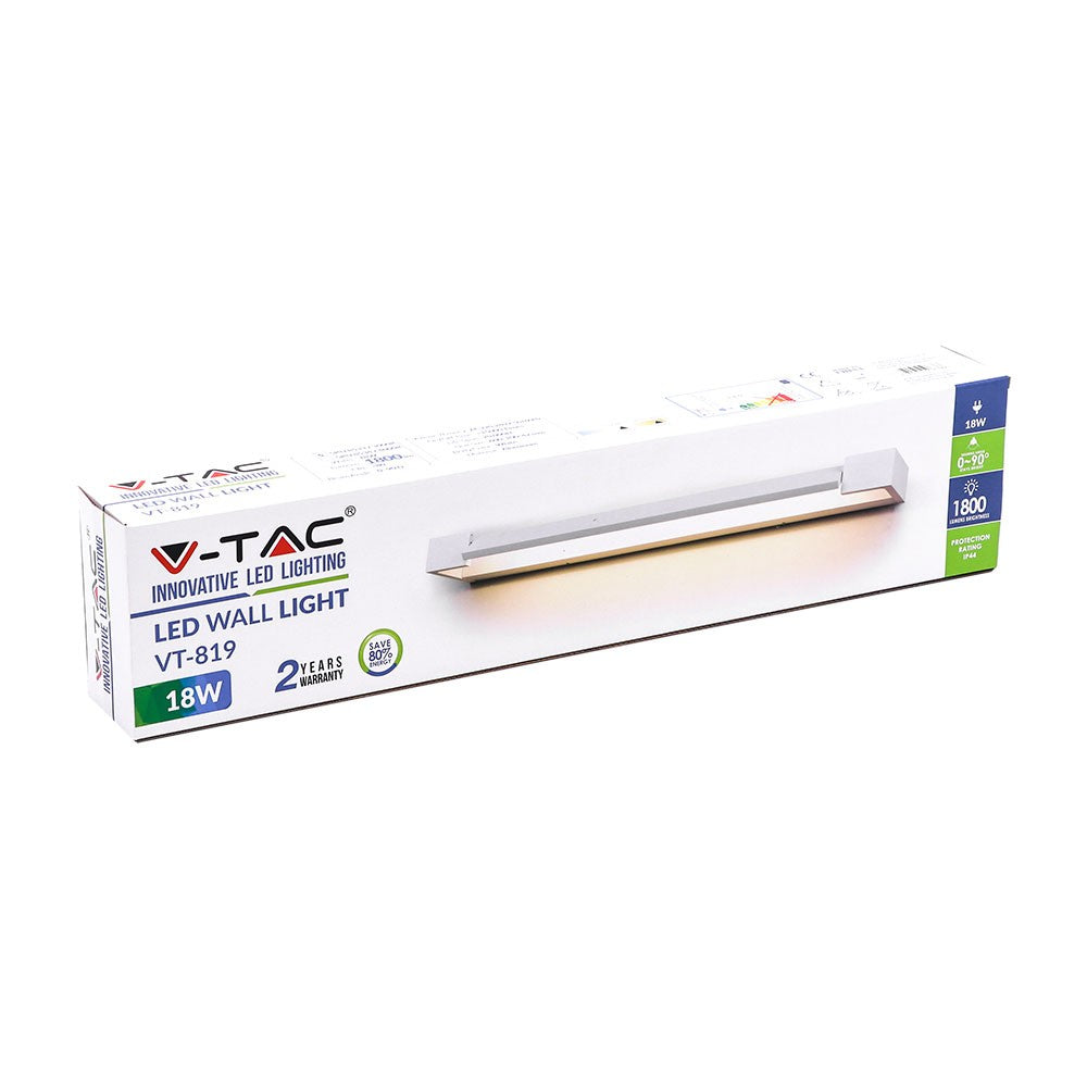 18W Lampa nad lustro / Barwa:4000K / IP44 / Biały