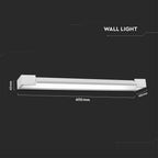 18W Lampa nad lustro / Barwa:4000K / IP44 / Biały