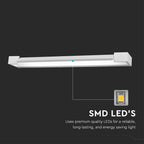 18W Lampa nad lustro / Barwa:4000K / IP44 / Biały