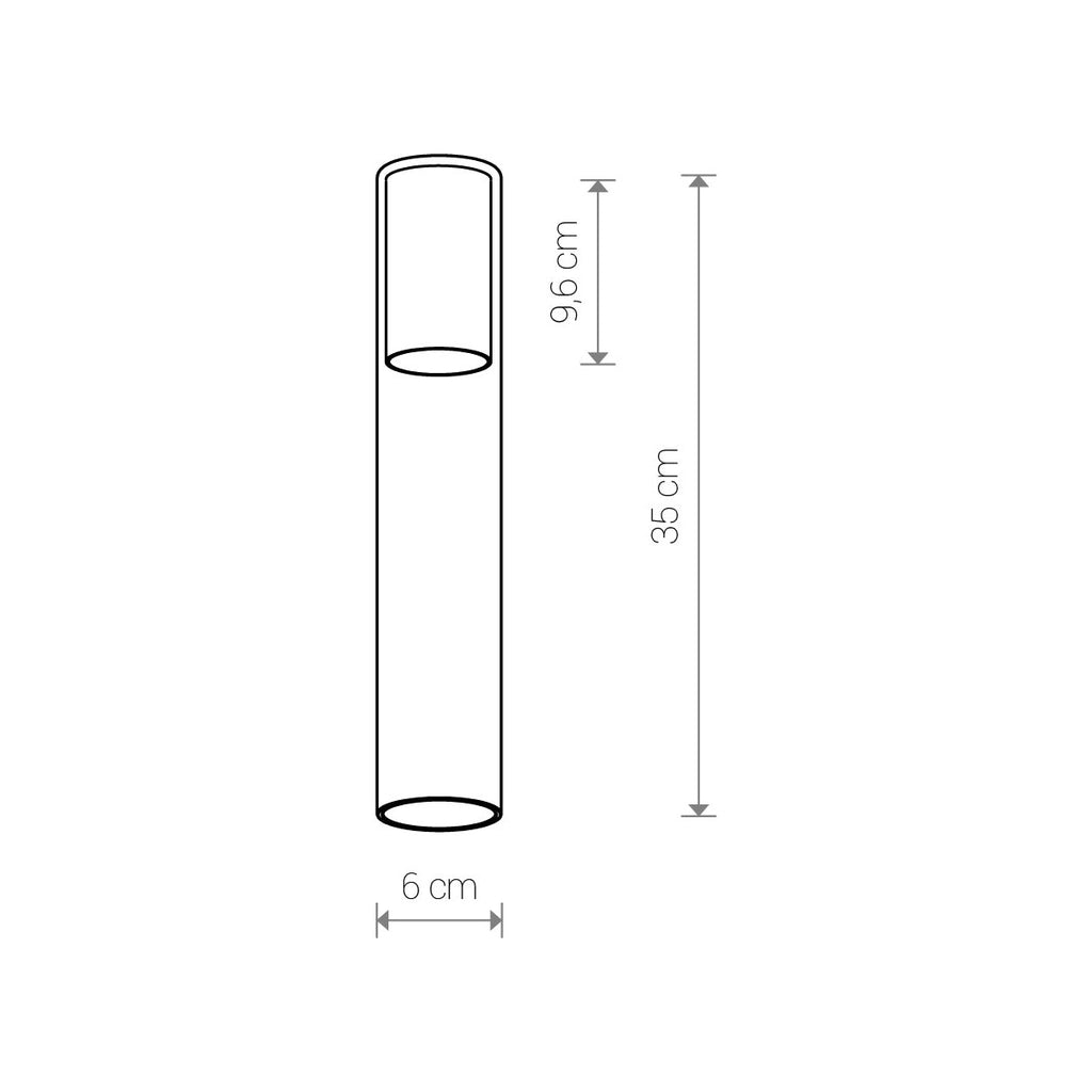 Nowodvorski Klosz / Oprawa CAMELEON CYLINDER L - Szkło - Transparentny I 8537