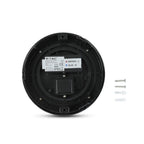 12W Lampa ścienna LED / Barwa:3000K / Czarny / Okrągła