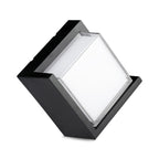 12W Lampa ścienna LED / Barwa:4000K/ Czarny / Kwadratowa