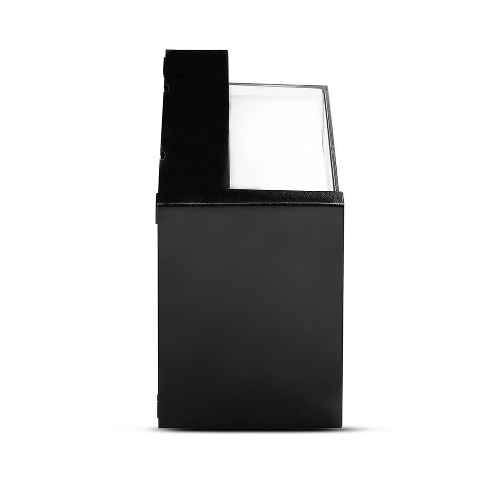 12W Lampa ścienna LED / Barwa:4000K/ Czarny / Kwadratowa