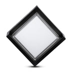 12W Lampa ścienna LED / Barwa:3000K / Czarny / Kwadratowa