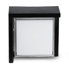 12W Lampa ścienna LED / Barwa:3000K / Czarny / Kwadratowa