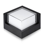 12W Lampa ścienna LED / Barwa:3000K / Czarny / Kwadratowa
