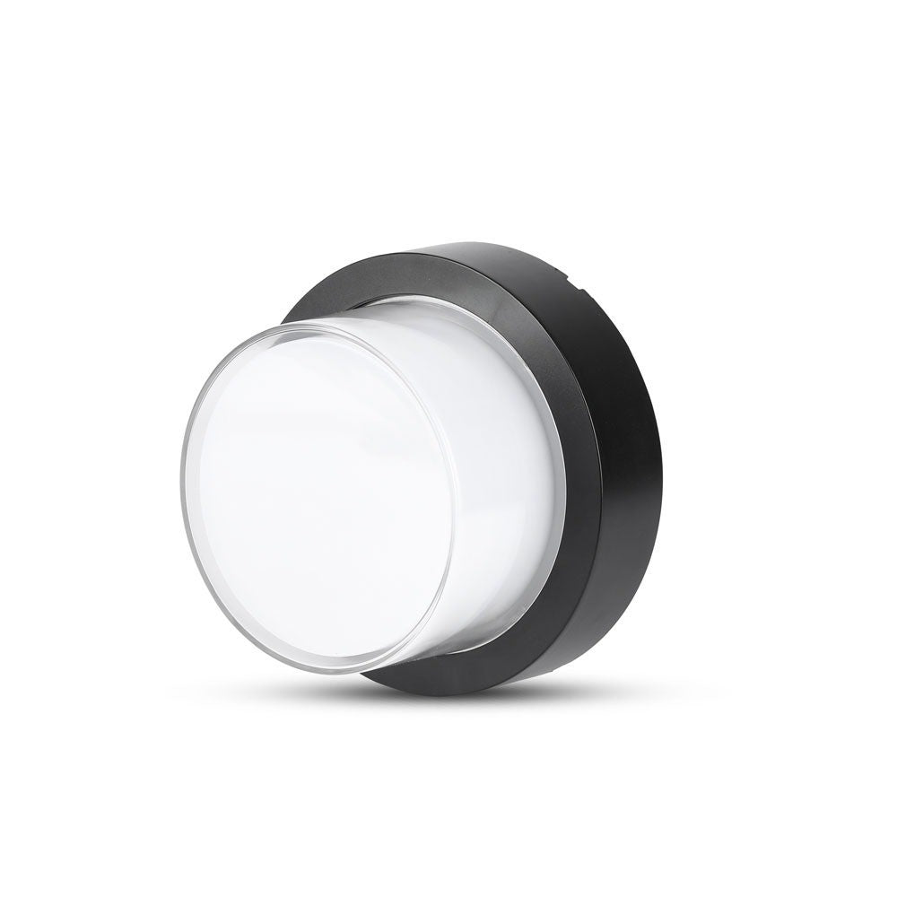 12W Lampa ścienna LED / Barwa:4000K/ Czarny / Okrągła