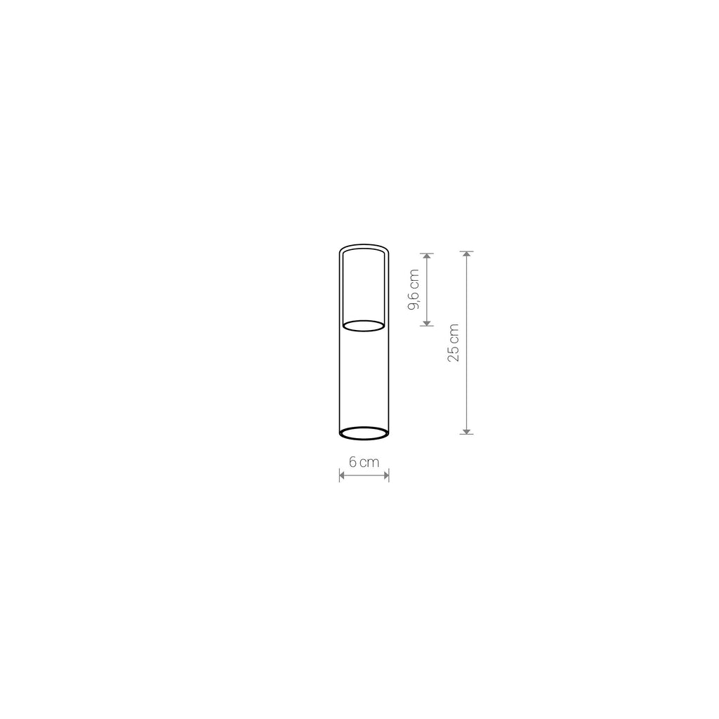 Nowodvorski Klosz / Oprawa CAMELEON CYLINDER M - Szkło - Transparentny I 8541