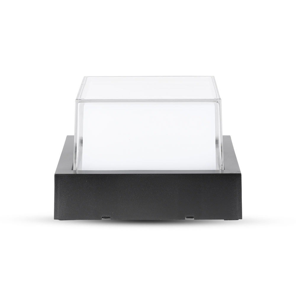 12W Lampa ścienna LED / Barwa:4000K/ Czarny / Kwadratowa