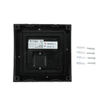 12W Lampa ścienna LED / Barwa:4000K/ Czarny / Kwadratowa
