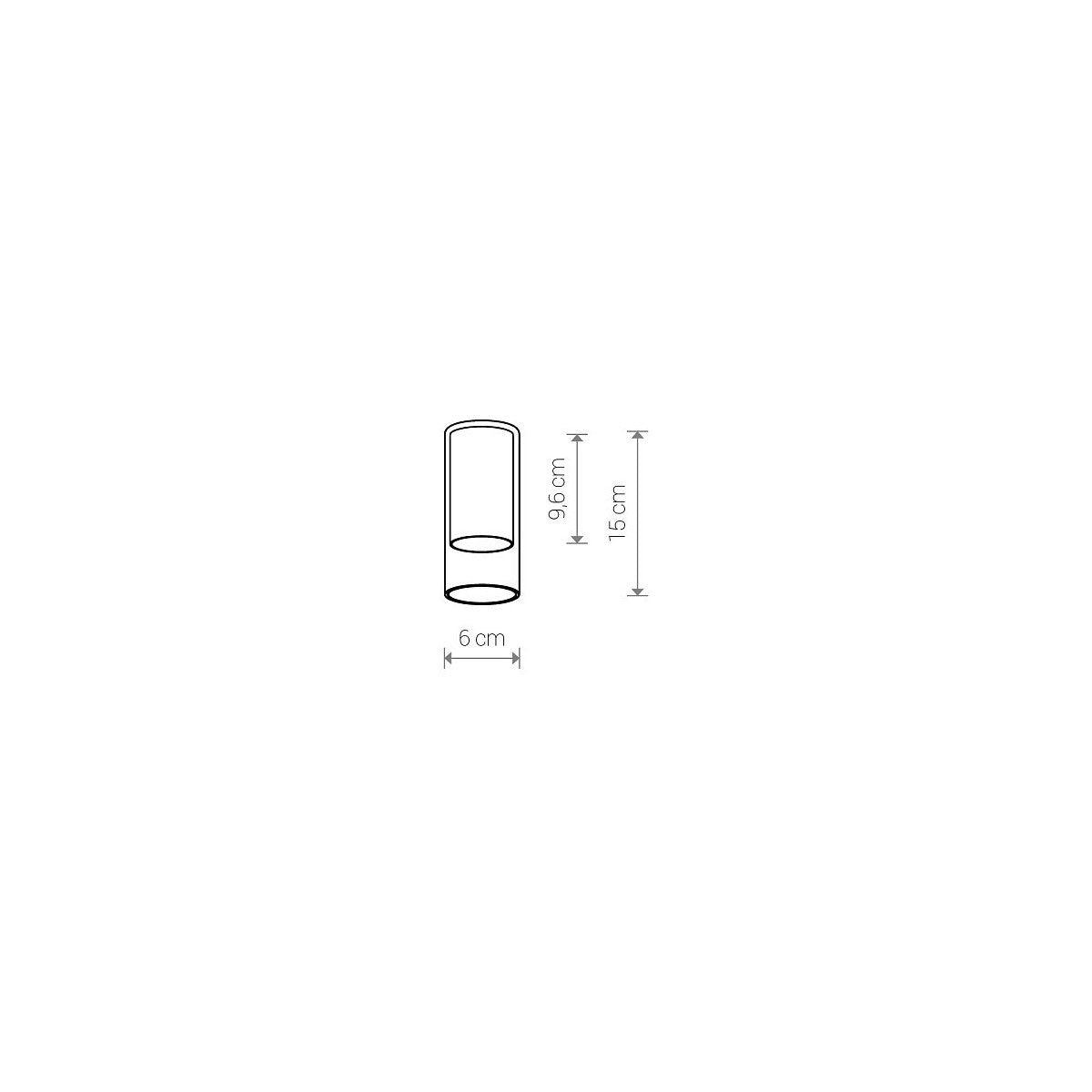 Nowodvorski Klosz / Oprawa CAMELEON CYLINDER S - Szkło - Transparentny I 8544