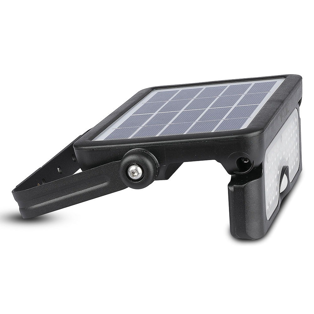 5W Naświetlacz LED solarny / Barwa:4000K / Obudowa: Czarna