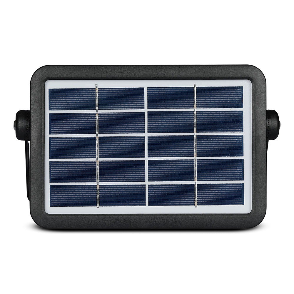 5W Naświetlacz LED solarny / Barwa:4000K / Obudowa: Czarna