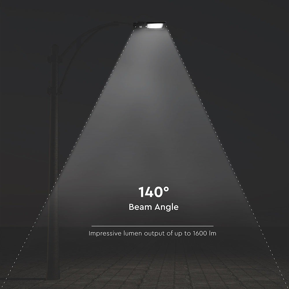 15W Lampa uliczna solarna z czujnikiem ruchu / Barwa:6000K / Obudowa: Czarna