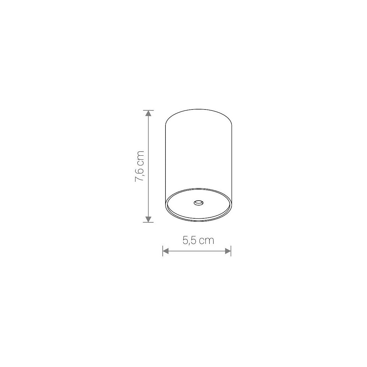 Nowodvorski Puszka CAMELEON CANOPY E 25W only LED 50/60Hz - Stal lakierowana - Czarny 8550