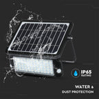 10W Naświetlacz LED solarny / Barwa:4000K / Obudowa: Czarna