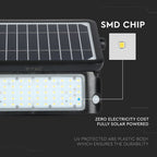 10W Naświetlacz LED solarny / Barwa:4000K / Obudowa: Czarna