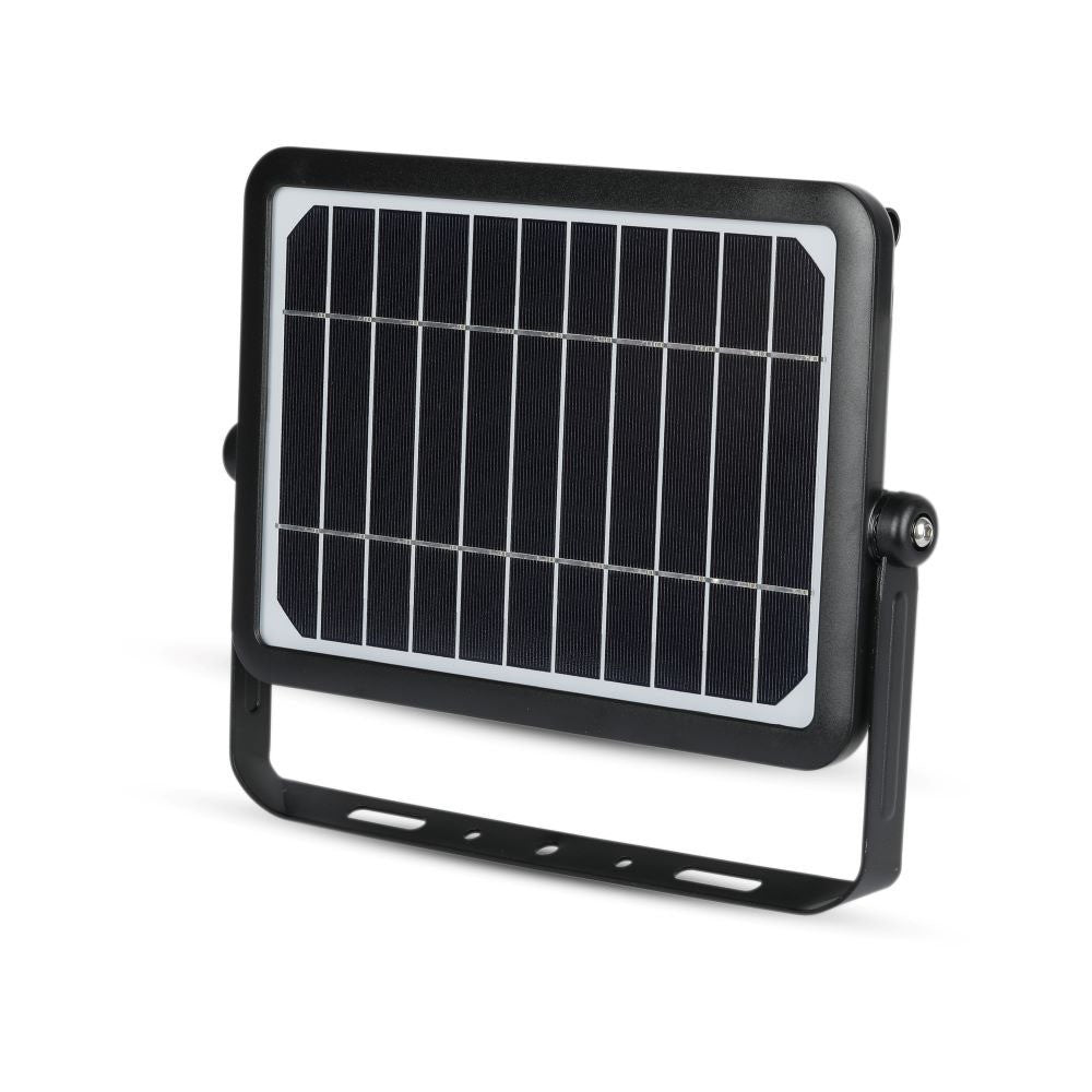 10W Naświetlacz LED solarny / Barwa:4000K / Obudowa: Czarna