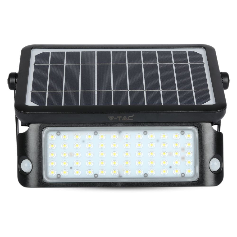 10W Naświetlacz LED solarny / Barwa:4000K / Obudowa: Czarna