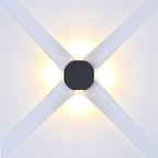 4W Lampa ścienna LED / Kula / Barwa:3000K / IP65 / Obudowa: Czarna