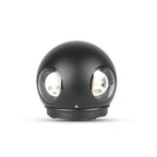 4W Lampa ścienna LED / Kula / Barwa:3000K / IP65 / Obudowa: Czarna