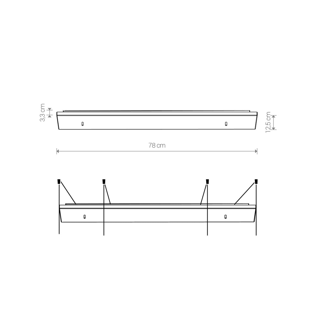 Nowodvorski Puszka CAMELEON CANOPY D 780 25W only LED 50/60Hz - Stal lakierowana - Biały 8553